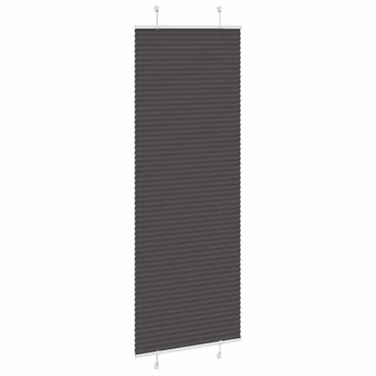 Tenda Plissettata Nera 70x200 cm Larghezza Tessuto 69,4 cm