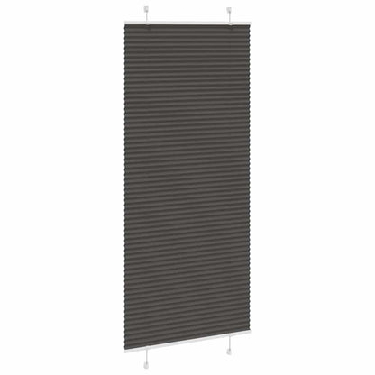 Tenda Plissettata Nera 95x200 cm Larghezza Tessuto 94,4 cm