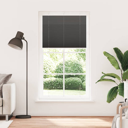 Tenda Plissettata Nera 110x200 cm Larghezza Tessuto 109,4 cm