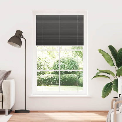 Tenda Plissettata Nera 120x200 cm Larghezza Tessuto 119,4 cm
