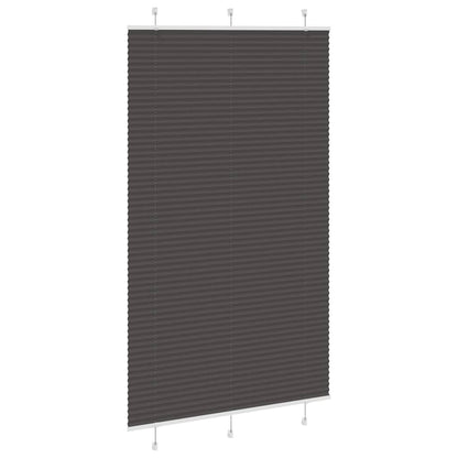 Tenda Plissettata Nera 120x200 cm Larghezza Tessuto 119,4 cm