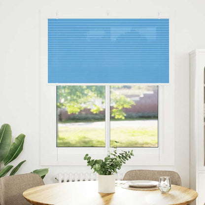 Tenda Plissettata Blu 110x100 cm Larghezza Tessuto 109,4 cm