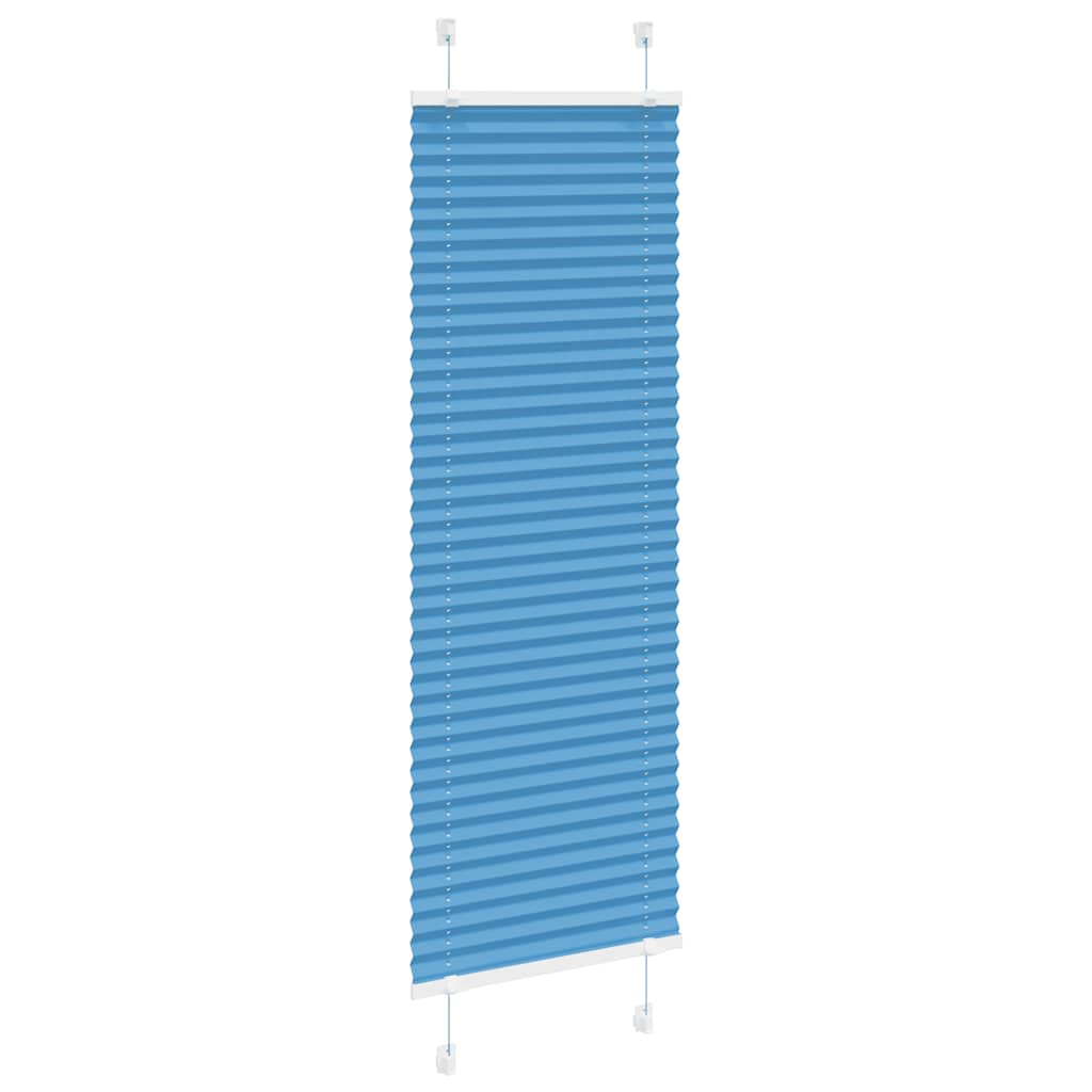 Tenda Plissettata Blu 50x150 cm Larghezza Tessuto 49,4 cm