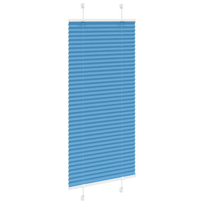 Tenda Plissettata Blu 55x150 cm Larghezza Tessuto 54,4 cm