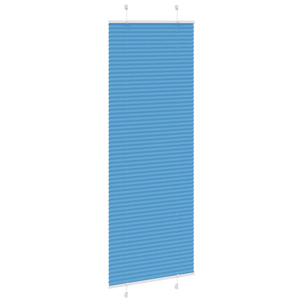 Tenda Plissettata Blu 80x200 cm Larghezza Tessuto 79,4 cm