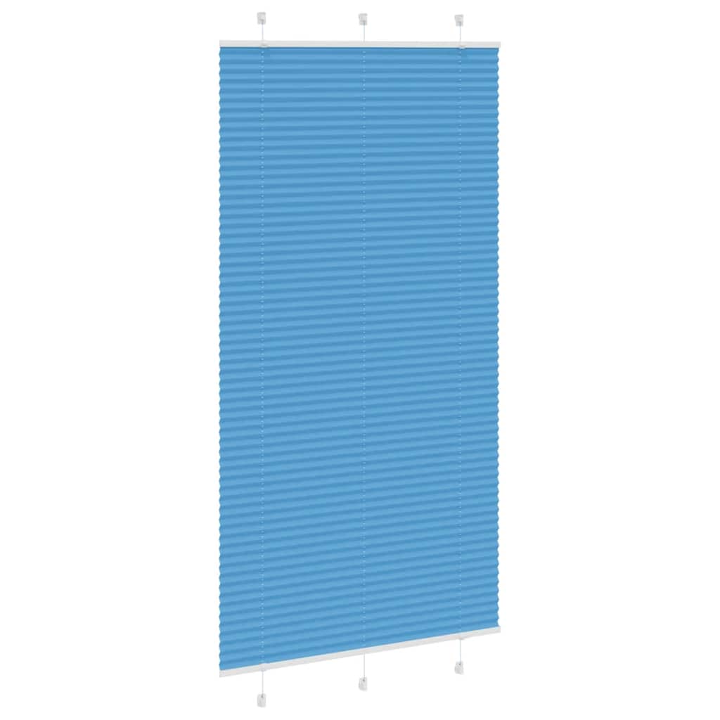 Tenda Plissettata Blu 105x200 cm Larghezza Tessuto 104,4 cm