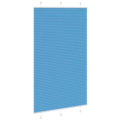 Tenda Plissettata Blu 120x200 cm Larghezza Tessuto 119,4 cm