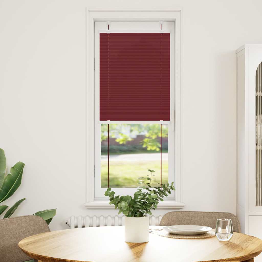 Tenda Plissettata Rosso Bordeaux 50x100 cm Larghezza Tessuto