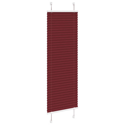 Tenda Plissettata Rosso Bordeaux 50x100 cm Larghezza Tessuto
