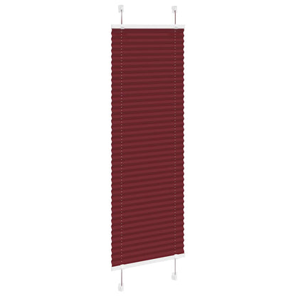 Tenda Plissettata Rosso Bordeaux 40x150 cm Larghezza Tessuto