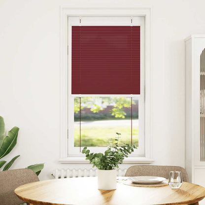 Tenda Plissettata Rosso Bordeaux 55x150 cm Larghezza Tessuto