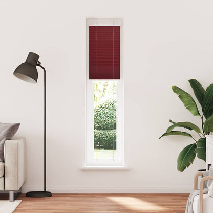 Tenda Plissettata Rosso Bordeaux 50x200 cm Larghezza Tessuto