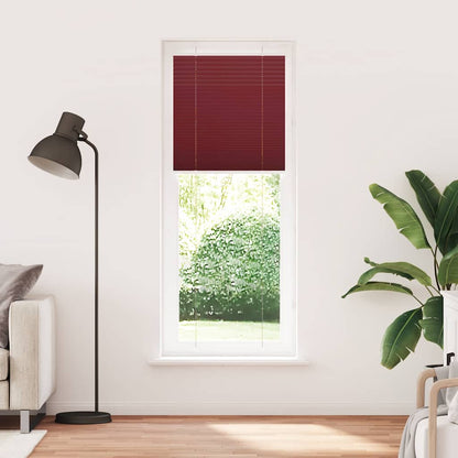Tenda Plissettata Rosso Bordeaux 80x200 cm Larghezza Tessuto