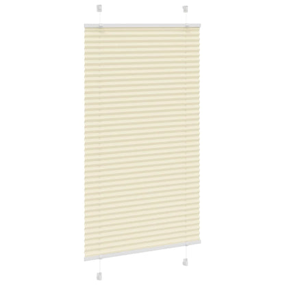 Tenda Plissettata Crema 75x100 cm Larghezza Tessuto 74,4 cm
