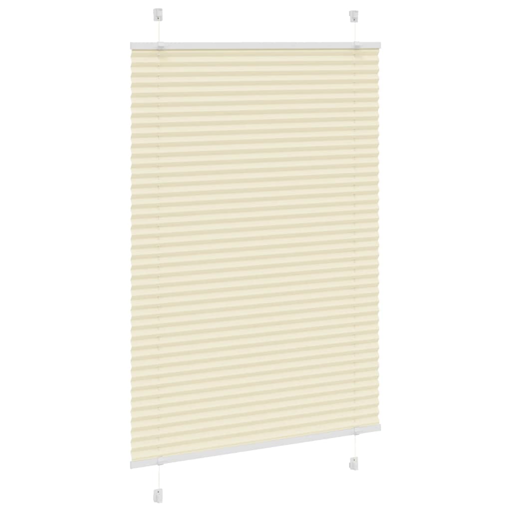 Tenda Plissettata Crema 100x100 cm Larghezza Tessuto 99,4 cm