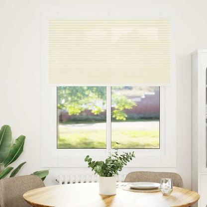 Tenda Plissettata Crema 105x100 cm Larghezza Tessuto 104,4 cm