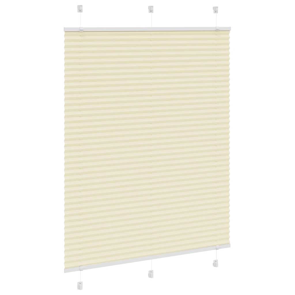 Tenda Plissettata Crema 105x100 cm Larghezza Tessuto 104,4 cm