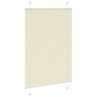 Tenda Plissettata Crema 85x150 cm Larghezza Tessuto 84,4 cm