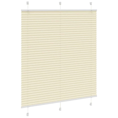 Tenda Plissettata Crema 115x150 cm Larghezza Tessuto 114,4 cm