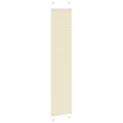 Tenda Plissettata Crema 50x200 cm Larghezza Tessuto 49,4 cm