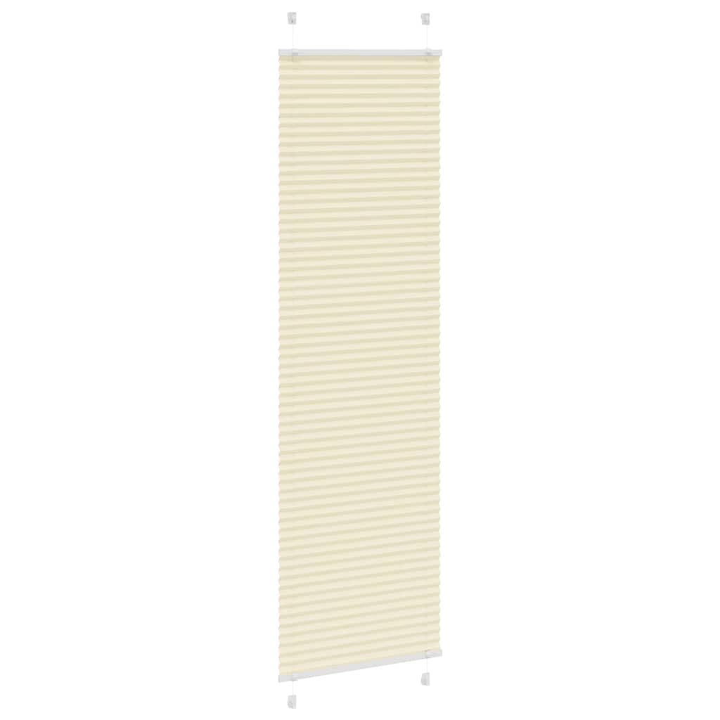 Tenda Plissettata Crema 65x200 cm Larghezza Tessuto 64,4 cm