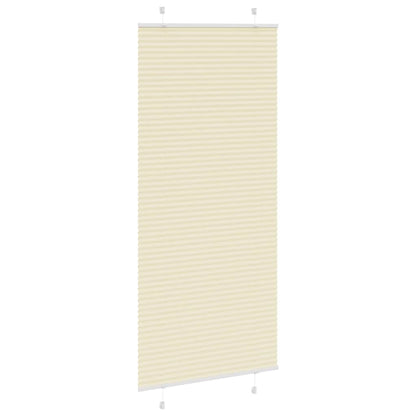 Tenda Plissettata Crema 85x200 cm Larghezza Tessuto 84,4 cm