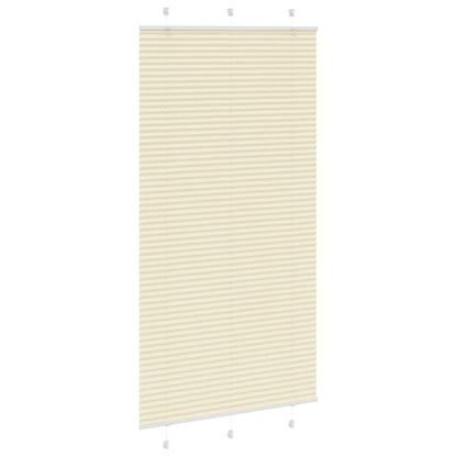 Tenda Plissettata Crema 105x200 cm Larghezza Tessuto 104,4 cm