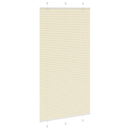 Tenda Plissettata Crema 110x200 cm Larghezza Tessuto 109,4 cm