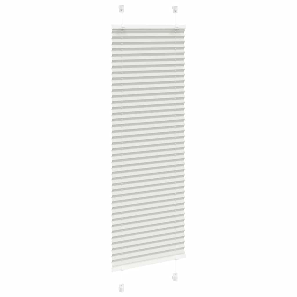Tenda Plissettata Grigio Chiaro 40x100 cm Larghezza Tessuto