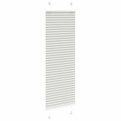 Tenda Plissettata Grigio Chiaro 45x100 cm Larghezza Tessuto