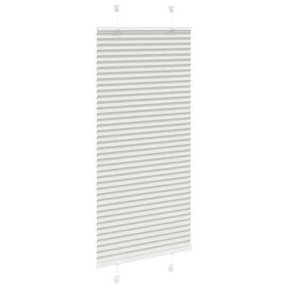 Tenda Plissettata Grigio Chiaro 65x100 cm Larghezza Tessuto