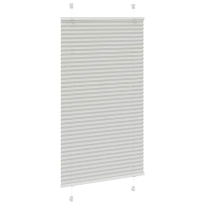 Tenda Plissettata Grigio Chiaro 70x100 cm Larghezza Tessuto