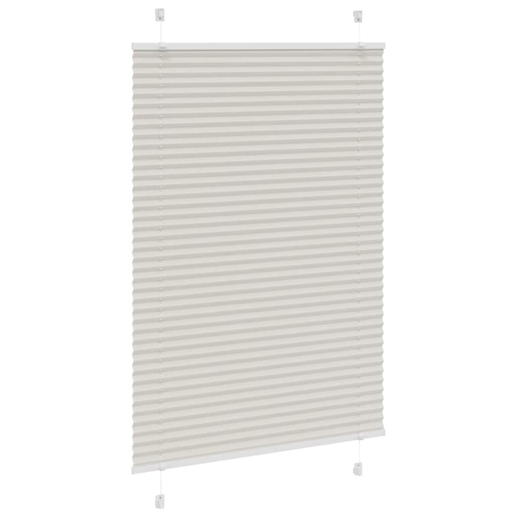 Tenda Plissettata Grigio Chiaro 90x100 cm Larghezza Tessuto