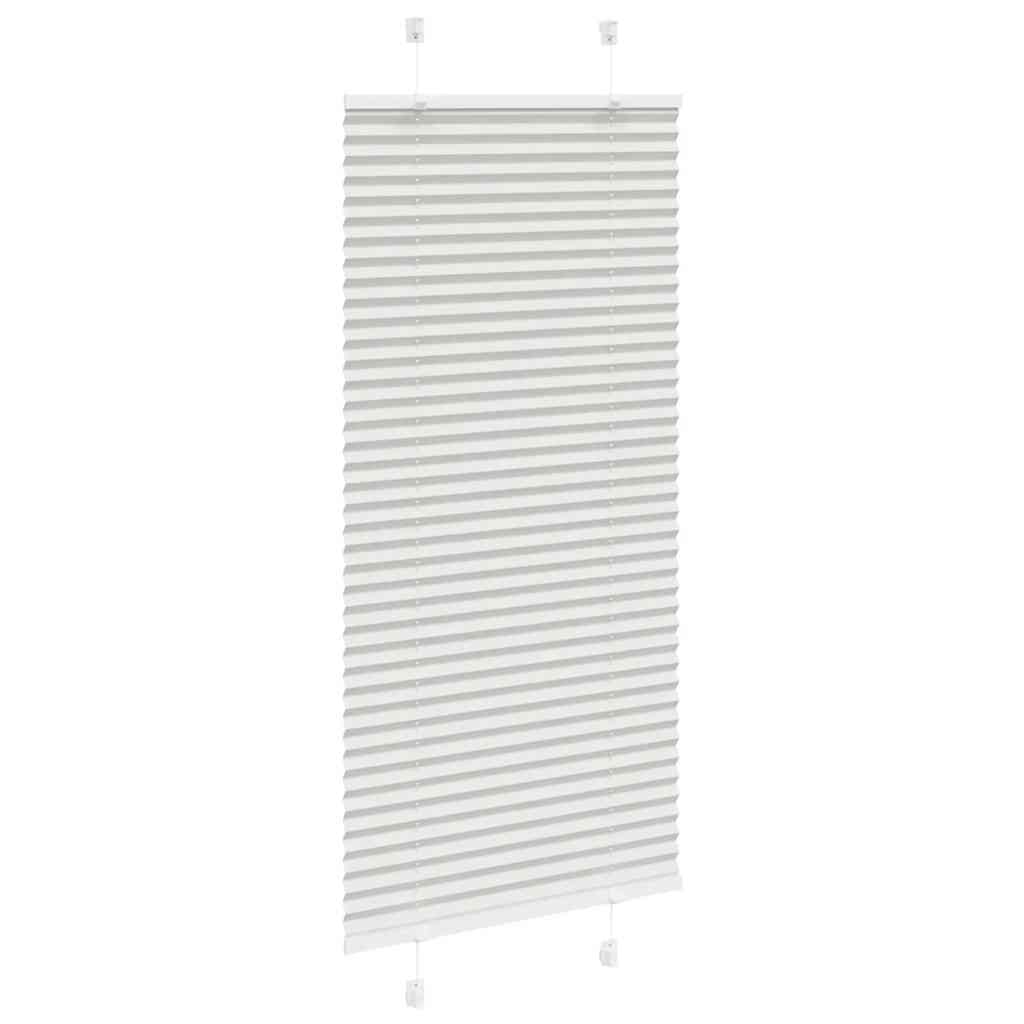 Tenda Plissettata Grigio Chiaro 55x150 cm Larghezza Tessuto