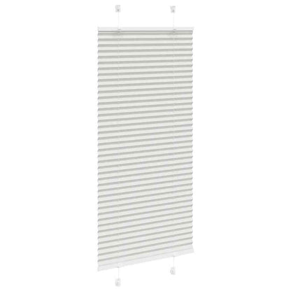 Tenda Plissettata Grigio Chiaro 65x150 cm Larghezza Tessuto