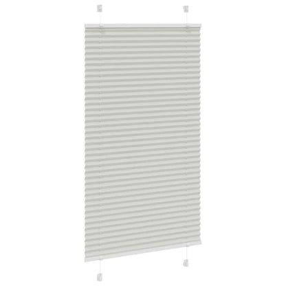 Tenda Plissettata Grigio Chiaro 70x150 cm Larghezza Tessuto