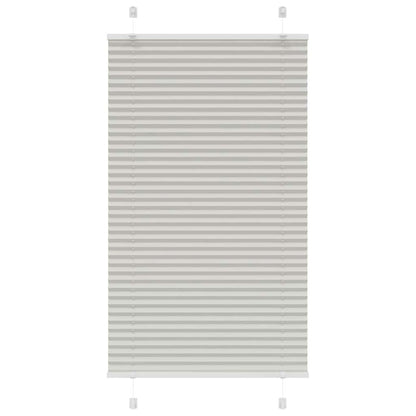 Tenda Plissettata Grigio Chiaro 75x150 cm Larghezza Tessuto