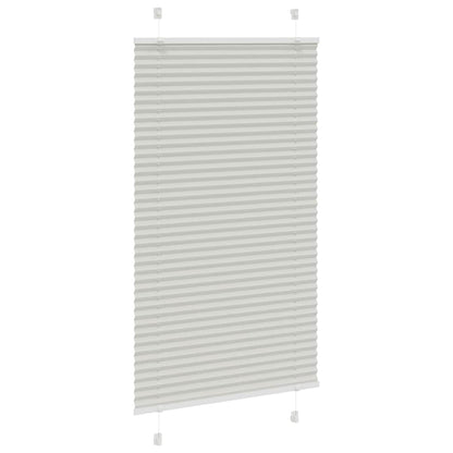 Tenda Plissettata Grigio Chiaro 75x150 cm Larghezza Tessuto