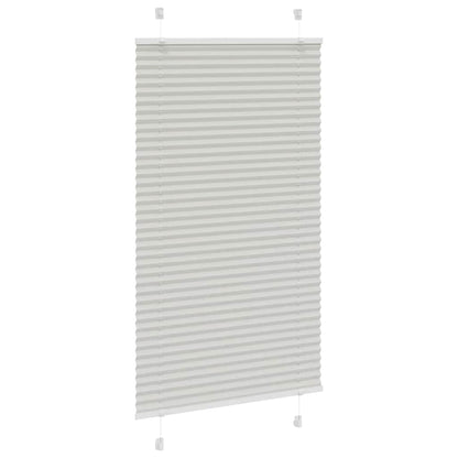 Tenda Plissettata Grigio Chiaro 80x150 cm Larghezza Tessuto