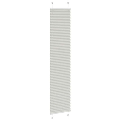 Tenda Plissettata Grigio Chiaro 40x200 cm Larghezza Tessuto