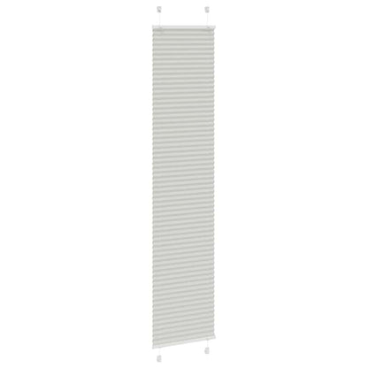Tenda Plissettata Grigio Chiaro 45x200 cm Larghezza Tessuto