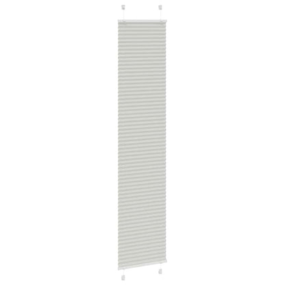 Tenda Plissettata Grigio Chiaro 50x200 cm Larghezza Tessuto