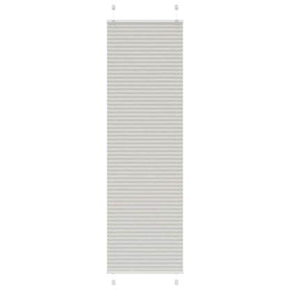 Tenda Plissettata Grigio Chiaro 55x200 cm Larghezza Tessuto