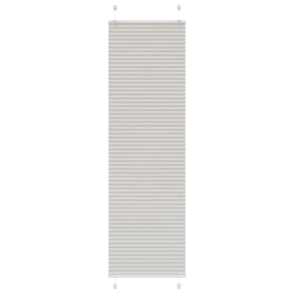 Tenda Plissettata Grigio Chiaro 65x200 cm Larghezza Tessuto