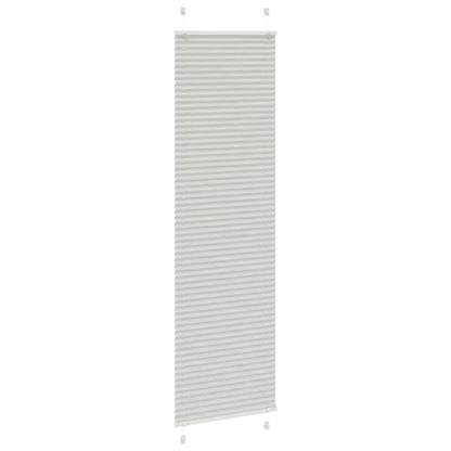 Tenda Plissettata Grigio Chiaro 65x200 cm Larghezza Tessuto