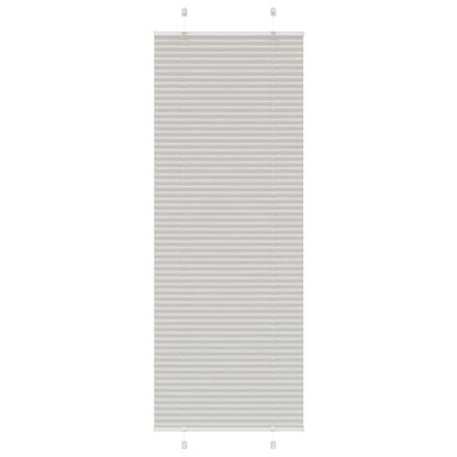 Tenda Plissettata Grigio Chiaro 70x200 cm Larghezza Tessuto