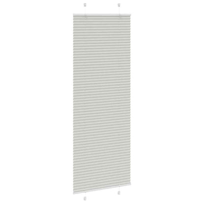 Tenda Plissettata Grigio Chiaro 70x200 cm Larghezza Tessuto