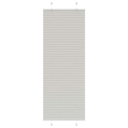 Tenda Plissettata Grigio Chiaro 80x200 cm Larghezza Tessuto