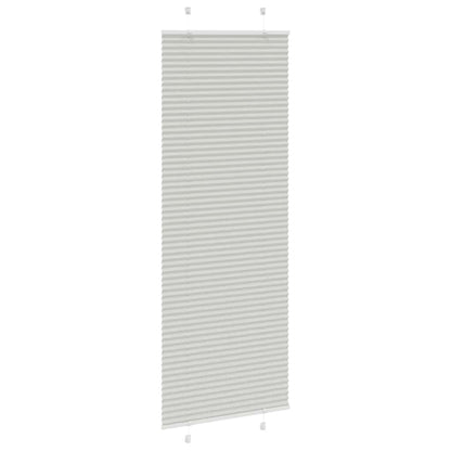 Tenda Plissettata Grigio Chiaro 80x200 cm Larghezza Tessuto
