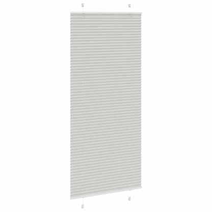 Tenda Plissettata Grigio Chiaro 85x200 cm Larghezza Tessuto